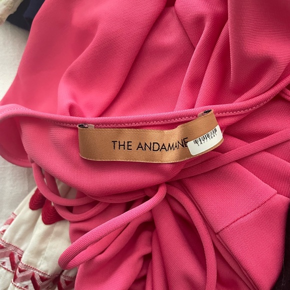 The Andamane Italian Designer Barbie Pink Curve Hugging Dress - Picture 4 of 7